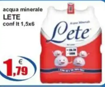 acqua minerale LETE conf It 1,5x6