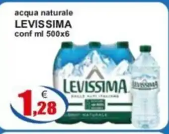 acqua naturale LEVISSIMA conf ml 500x6