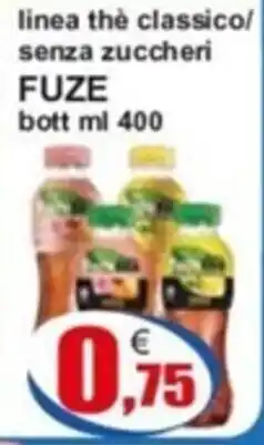 linea thè classico/ senza zuccheri FUZE bott ml 400
