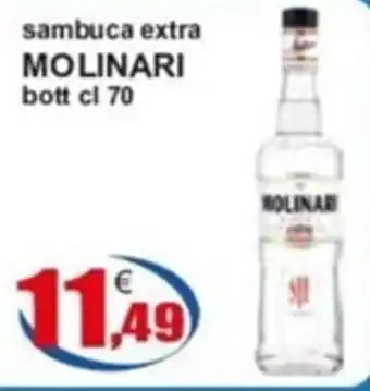 sambuca extra MOLINARI bott cl 70