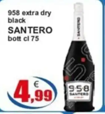 Iperstore Barletta 958 extra dry black SANTERO bott cl 75 offerta