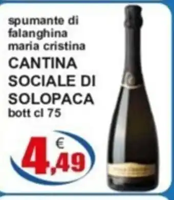 spumante di falanghina maria cristina CANTINA SOCIALE DI SOLOPACA bott el 75