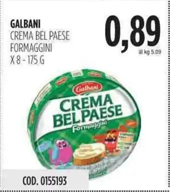 Carico Cash & Carry Galbani Crema Bel Paese Formaggini X8 175g offerta