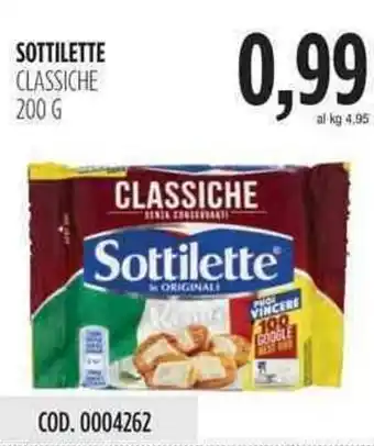 Carico Cash & Carry Sottilette Classiche 200g offerta