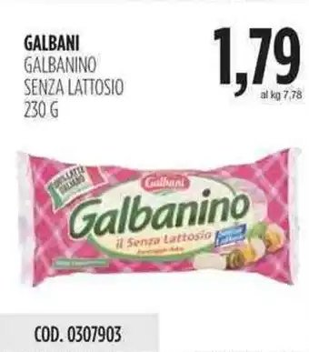 Carico Cash & Carry Galbani Galbanino Senza Lattosio 230g offerta