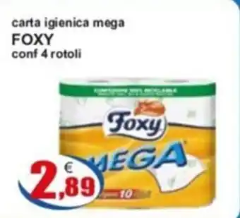 carta igienica mega FOXY conf 4 rotoli