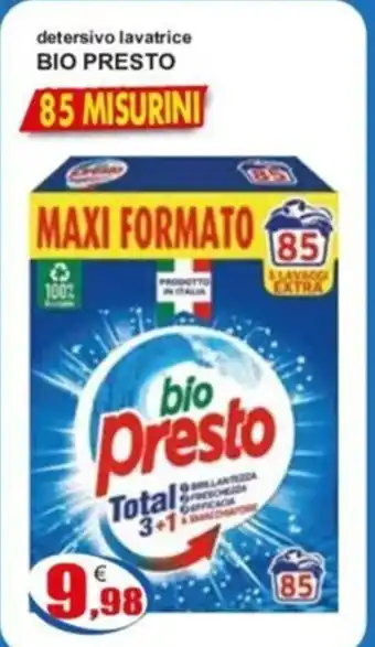 detersivo lavatrice BIO PRESTO 85 MISURINI