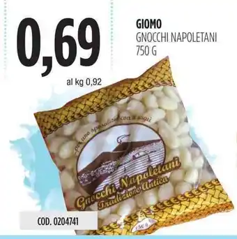 Carico Cash & Carry Giomo Gnocchi Napoletani 750g offerta