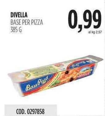 Carico Cash & Carry Divella Base per Pizza 385g offerta