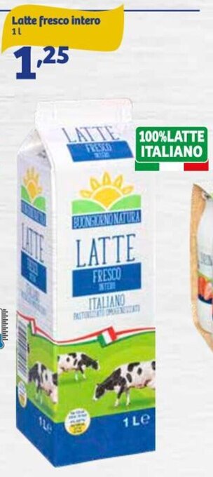In'S Mercato Latte fresco intero 1 l offerta