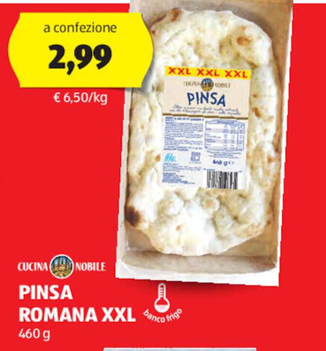 CUCINA NOBILE PINSA ROMANA XXL 460 g offerta di ALDI