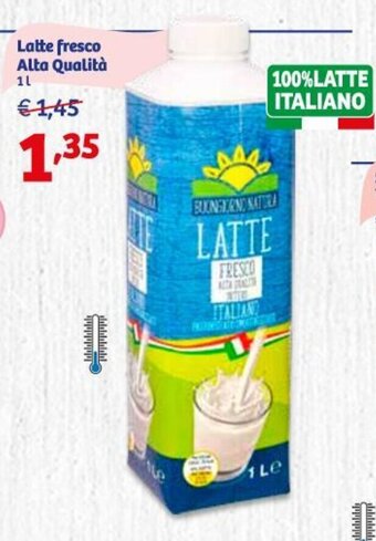 In'S Mercato Latte fresco Alta Qualità 1 l offerta