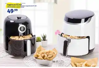 In'S Mercato Friggitrice ad aria calda capacità cestello 3.2 litri,temperatura regolabile da 80-200°,cestello estraibile.Modelli assortiti offerta