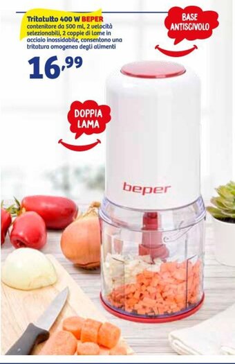 In'S Mercato Tritatutto 400 W BEPER offerta