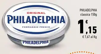 Conad Superstore PHILADELPHIA classica 150g offerta