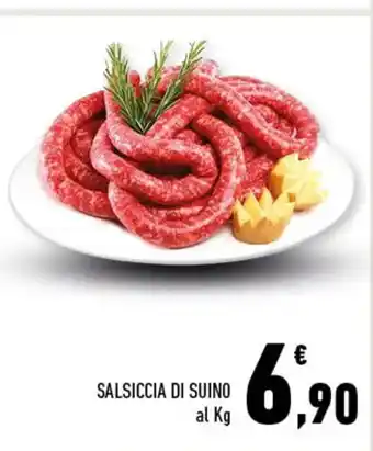 Conad Superstore SALSICCIA DI SUINO al Kg offerta