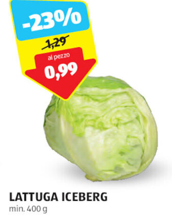 ALDI LATTUGA ICEBERG min. 400 g offerta