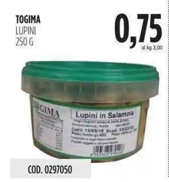Carico Cash & Carry Togima Lupini 250g offerta
