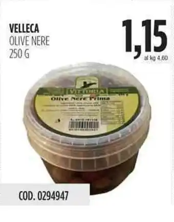 Carico Cash & Carry Velleca Olive Verdi 250g offerta