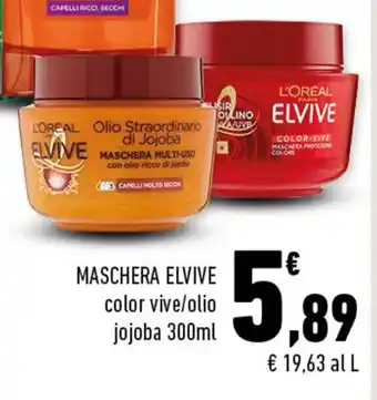 Conad Superstore MASCHERA ELVIVE color vive/olio jojoba 300ml offerta