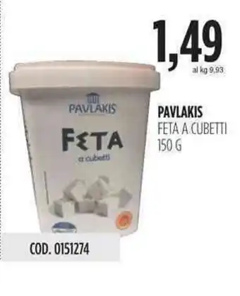 Pavlakis Feta A Cubetti 150g