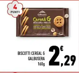 Conad Superstore BISCOTTI CEREAL G GALBUSERA 160g offerta