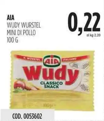 Carico Cash & Carry Aia Wudy Wurstel 100g offerta