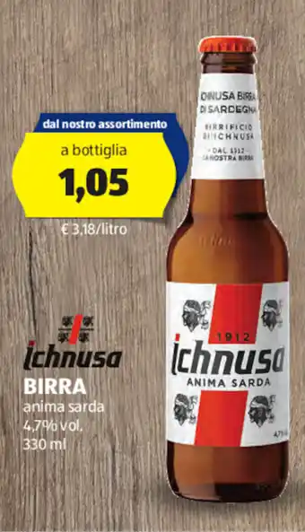 ALDI Ichnusa BIRRA 330 ml offerta