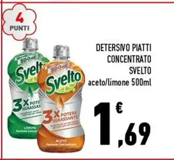 Conad Superstore DETERSIVO PIATTI CONCENTRATO SVELTO aceto/limone 500ml offerta