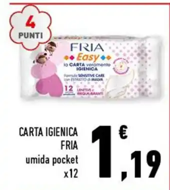 Conad Superstore CARTA IGIENICA FRIA umida pocket x12 offerta