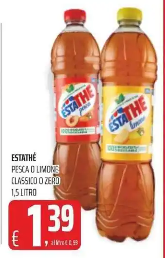 Coop ESTATHÉ PESCA O LIMONE CLASSICO O ZERO 1,5 LITRO offerta