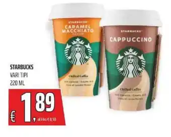 Coop STARBUCKS VARI TIPI 220 ML offerta
