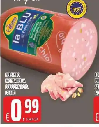 Coop FELSINEO MORTADELLA BOLOGNAI.G.P. L'ETTO offerta