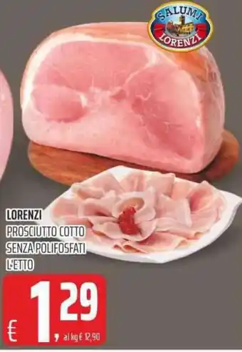 Coop LORENZI PROSCIUTTO COTTO SENZA POLIFOSFATI L'ETTO offerta