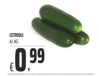 Coop CETRIOLI AL KG offerta