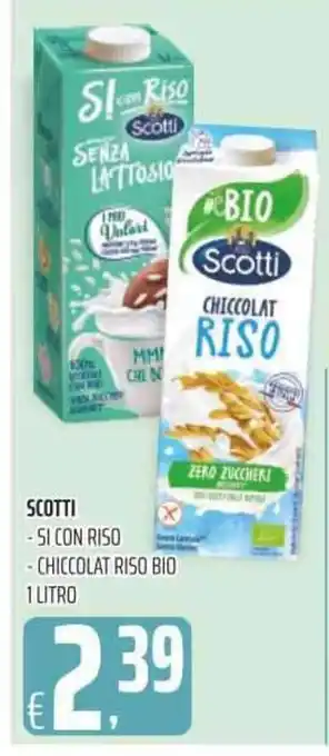 Coop SCOTTI -SI CON RISO - CHICCOLAT RISO BIO 1 LITRO offerta
