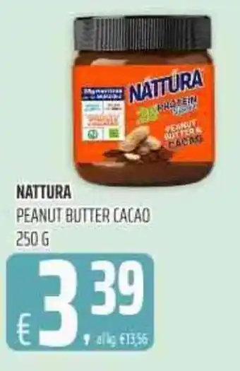 NATTURA PEANUT BUTTER CACAO 250g