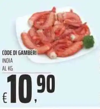 Coop CODE DI GAMBERI INDIA AL KG offerta