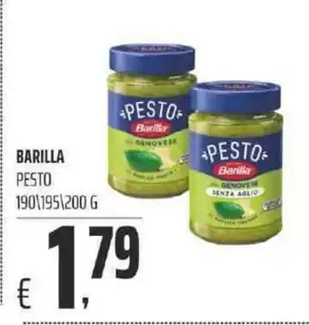 Coop BARILLA PESTO 190/195/200g offerta