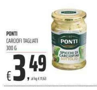 Coop PONTI CARCIOFI TAGLIATI 300 G offerta
