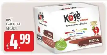 Coop KOSĖ CAFFÈ DECISO 50 CIALDE offerta