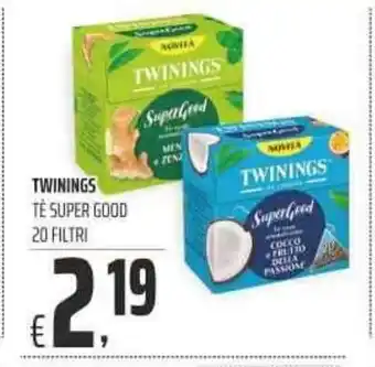 Coop TWININGS TË SUPER GOOD 20 FILTRI offerta