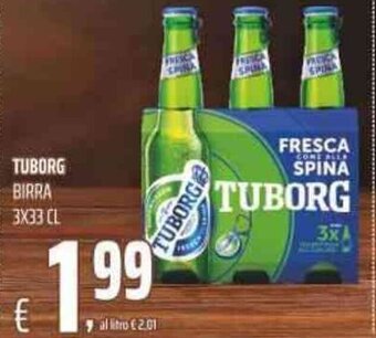 Coop TUBORG BIRRA 3X33 CL offerta