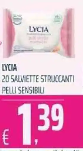 Coop LYCIA 20 SALVIETTE STRUCCANTI PELLI SENSIBILI offerta