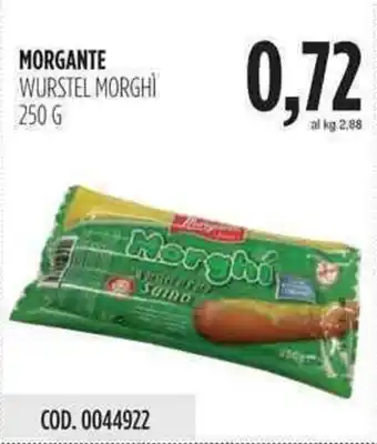 Carico Cash & Carry Morgante Wurstel Morghì 250g offerta