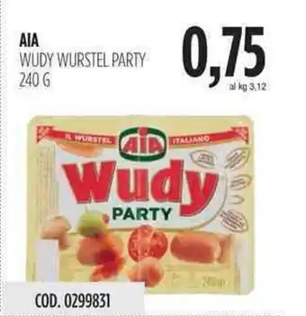Carico Cash & Carry Aia Wudy Wurstel Party 240g offerta
