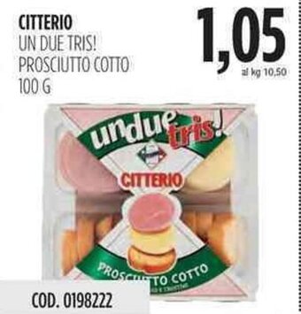 Citterio Un Due Tris! Prosciutto Cotto 100g