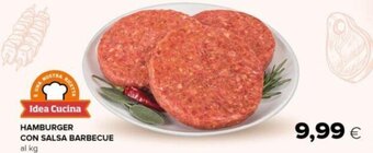 HAMBURGER CON SALSA BARBECUE