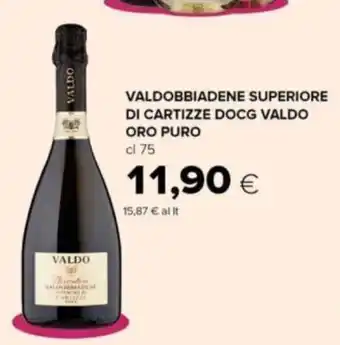 Oasi VALDOBBIADENE SUPERIORE DI CARTIZZE DOCG VALDO ORO PURO 75 cl offerta
