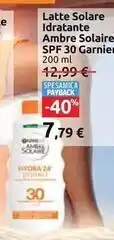 Carrefour Market Garnier atte solare idratante ambre solaire spf 30 offerta